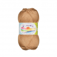 Пряжа ALPINA ORGANICA (80% хлопок, 20% лён) 10х50г/170м цв.08 св.коричневый
