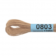 Нитки для вышивания Gamma мулине (0207-0819) 100% хлопок 24 x 8 м цв.0803 св.песочный