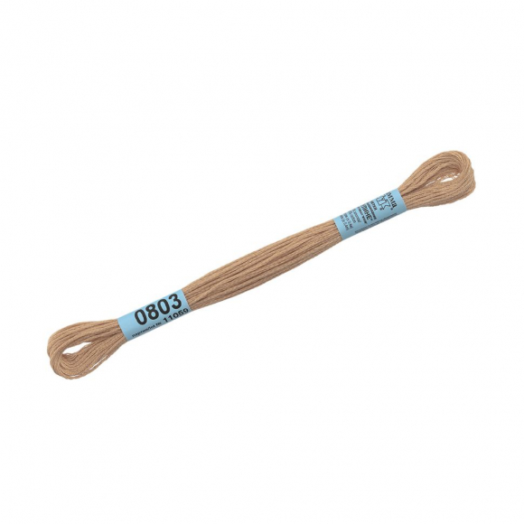 Нитки для вышивания Gamma мулине (0207-0819) 100% хлопок 24 x 8 м цв.0803 св.песочный Нитки для вышивания Gamma мулине (0207-0819) 100% хлопок 24 x 8 м цв.0803 св.песочный