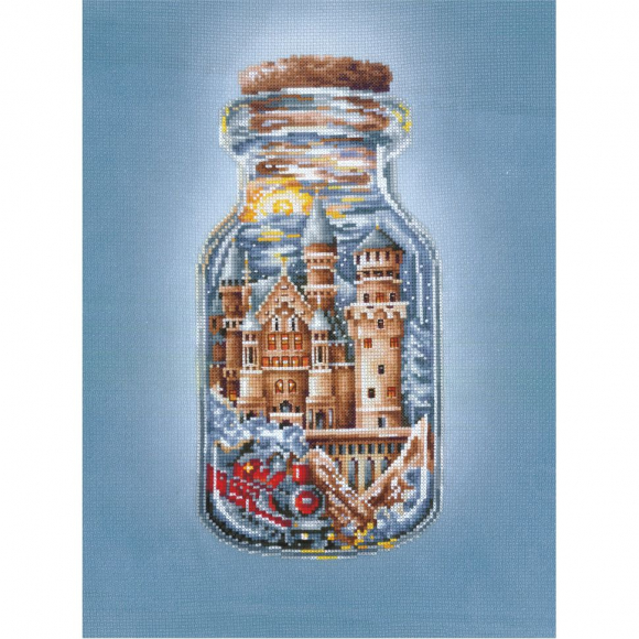 Набор для вышивания СДЕЛАЙ СВОИМИ РУКАМИ арт.П-48 Поезд  в сказку 13х28 см