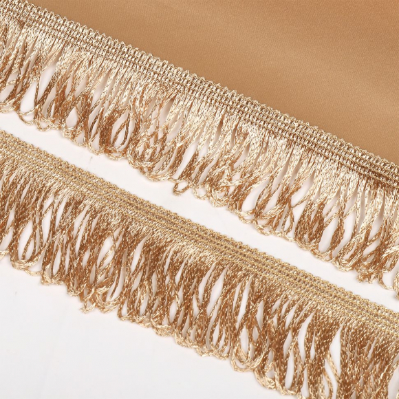 Бахрома для штор арт.0390-1070 цв.6351 шир.60мм цв.бежевый уп.10м