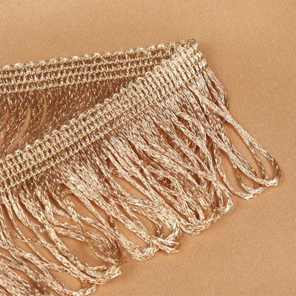 Бахрома для штор арт.0390-1070 цв.6351 шир.60мм цв.бежевый уп.10м