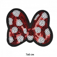 Термоаппликации арт.TBY.2234.1 Бантик 7х6см, уп.10 шт.