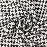 Ткань Твил 150 г/м? 100% вискоза шир.145 см арт.Р.28625.01 цв.01 черный рул.25м