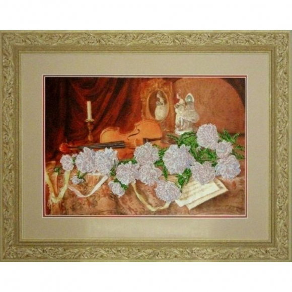 Набор для вышивания бисером КРАСА И ТВОРЧЕСТВО арт.81209 Мелодия для скрипки 45,8х31 см