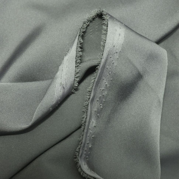 Ткань шелк Армани 90 г/м? 97% полиэстер, 3% спандекс шир.145 см арт.Р.11601.39 цв.39 графитовый уп.25м