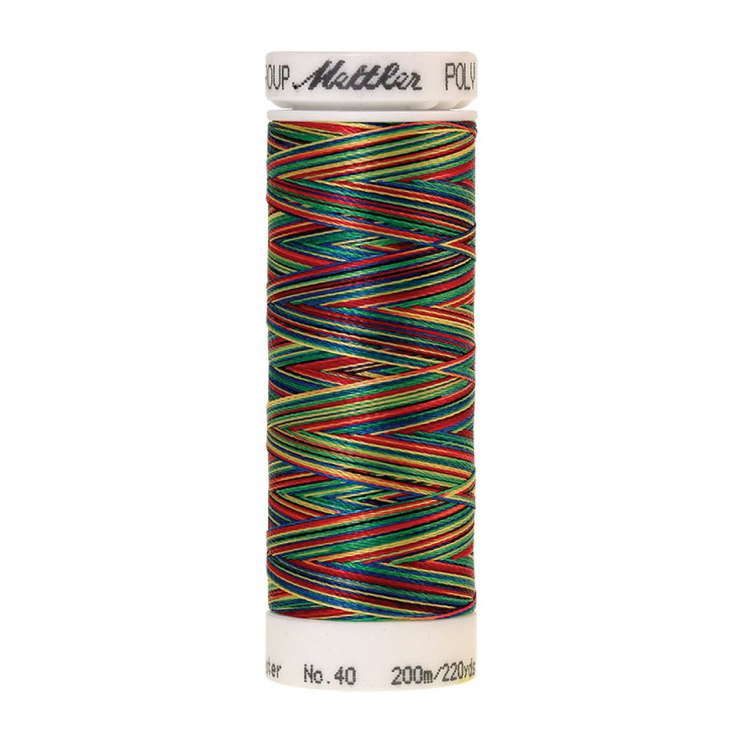 22827_Нить вышивальная мультиколор POLY SHEEN MULTI, 200 м