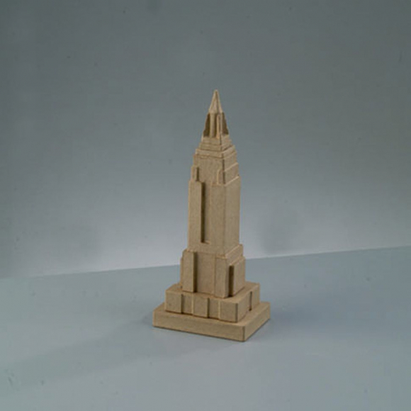 66317_Заготовка из папье-маше "Эмпайр Стейт Билдинг" бумага, 9,5 x 7 x 23,5 см