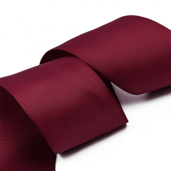 Лента Ideal репсовая в рубчик шир.50мм цв. 275 вишневый уп.27,42м