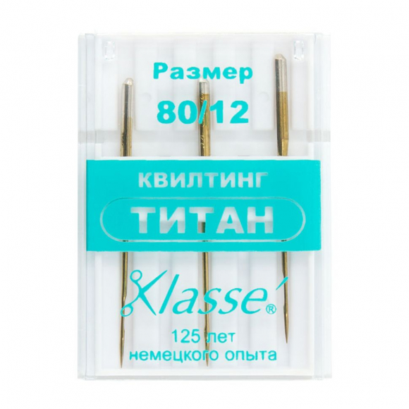 33208_Иглы для бытовых швейных машин квилтинг №80 (титан) 33208_Иглы для бытовых швейных машин квилтинг №80 (титан)