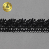 Кружево гипюр KRUZHEVO арт.TR.16GB2005 шир.40мм цв.2 черный уп.9м