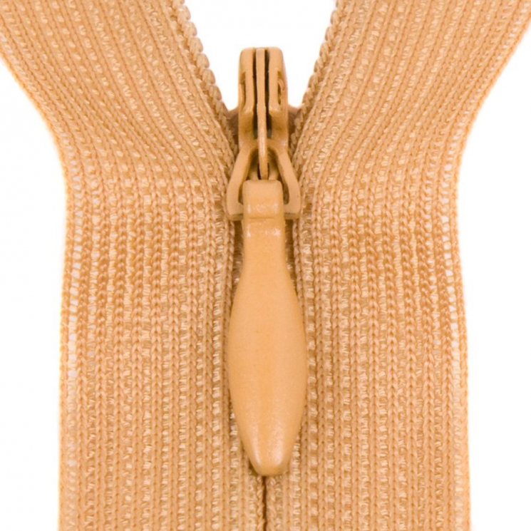 Молния потайная нераз 18см S-508 коричневый светлый SBS уп.100шт