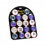 129917_Набор магнитов стеклянных с изображением швейных сюжетов