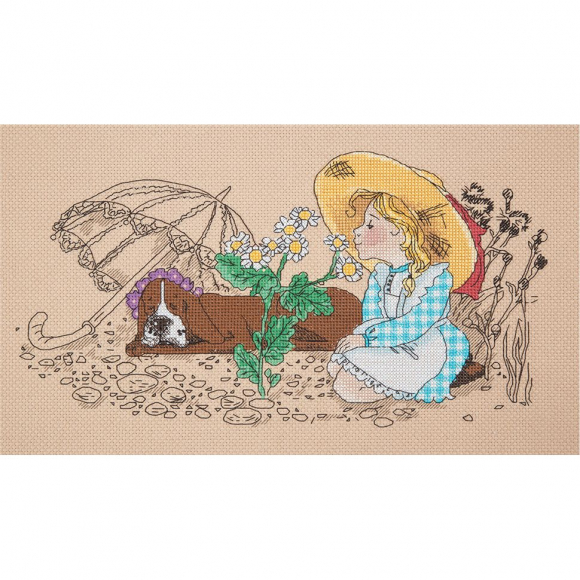 Набор для вышивания PANNA арт. DT-7018 Ромашка 34х19 см