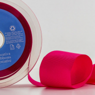 181900_Лента репсовая SAFISA, 50 мм, 25 м, цвет 20 розовый темный