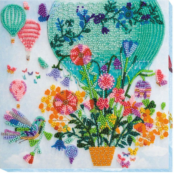 Набор-миди для вышивания бисером АБРИС АРТ арт. AMB-005 Все для тебя 20х20 см