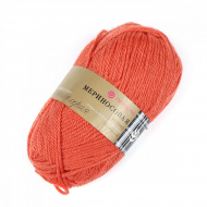 Пряжа для вязания ПЕХ Мериносовая (50% шерсть, 50% акрил) 10х100г/200м цв.396 настурция