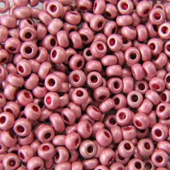 Бисер Preciosa, размер 10/0, 5 г, цвет №18595 розовый металлический непрозрачный