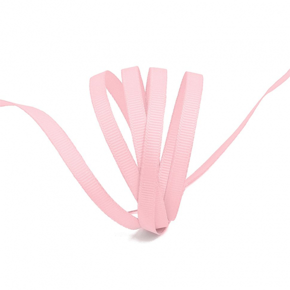 Лента Ideal репсовая в рубчик шир.6мм цв. F133 розовый уп.27,42м