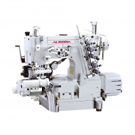 Плоскошовная машина для притачивания резинки предварительно сшитой в кольцо Aurora А-1600D-33/EUT