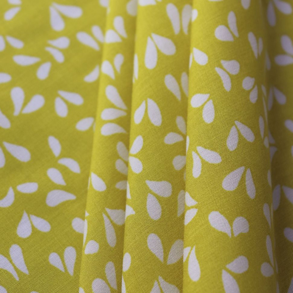 Ткань Штапель 105 г/м? 100% вискоза шир.145 см арт.Р.15388.02 цв.02 горчичный уп.25м