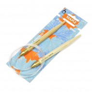 30419 PONY Спицы круговые для вязания 10,00 мм/ 80 см, клён