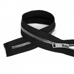 Молния MaxZipper трактор №5 1 замок TT, 70см, цв.черн/серебро уп.10шт