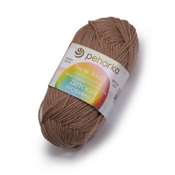 Пряжа для вязания ПЕХ Детская Новинка (100% акрил) 10х50г/200м цв.579 св.кофейный Пряжа для вязания ПЕХ Детская Новинка (100% акрил) 10х50г/200м цв.579 св.кофейный