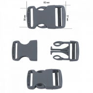 Фастекс 30мм FE30А цв.серый нагрузка 80 кг уп.100 шт