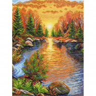 Рисунок на канве МАТРЕНИН ПОСАД арт.37х49 - 1391 Отдых в Карелии, композиция