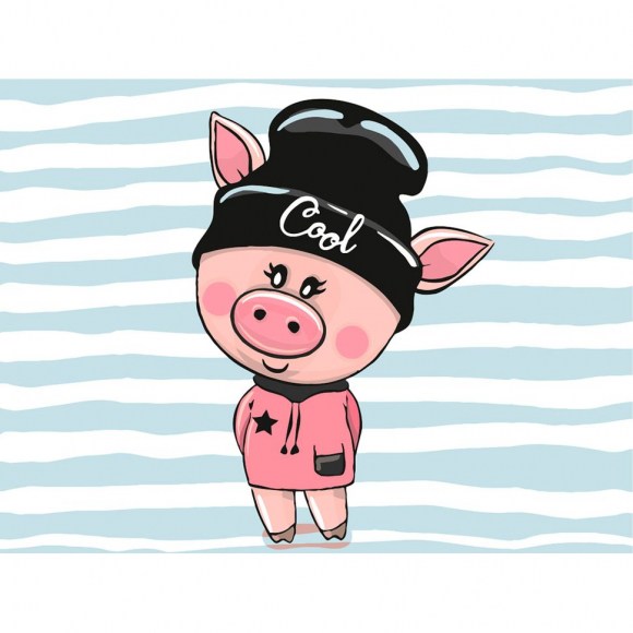 Картины по номерам на картоне ФРЕЯ арт.PKZ-2 №23 Будь в тренде 30х40 см