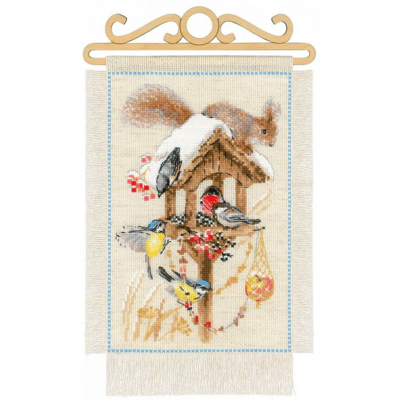 Набор для вышивания РИОЛИС арт.1751 Дача Зима 20х30 см Набор для вышивания РИОЛИС арт.1751 Дача Зима 20х30 см