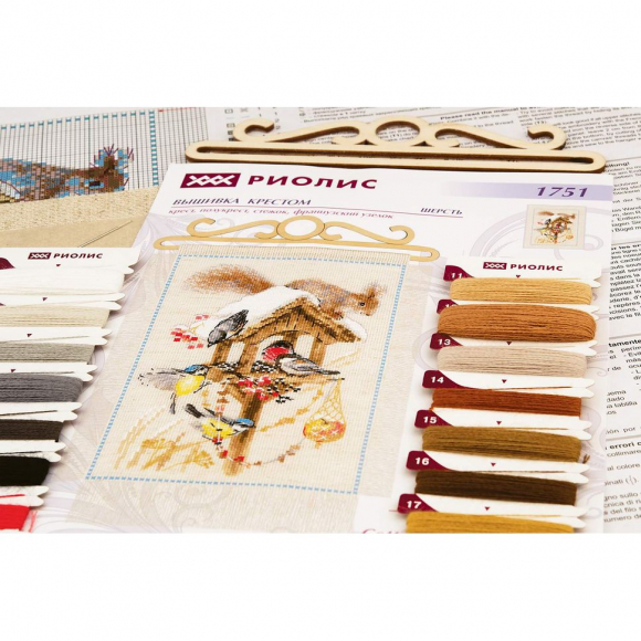 Набор для вышивания РИОЛИС арт.1751 Дача Зима 20х30 см Набор для вышивания РИОЛИС арт.1751 Дача Зима 20х30 см