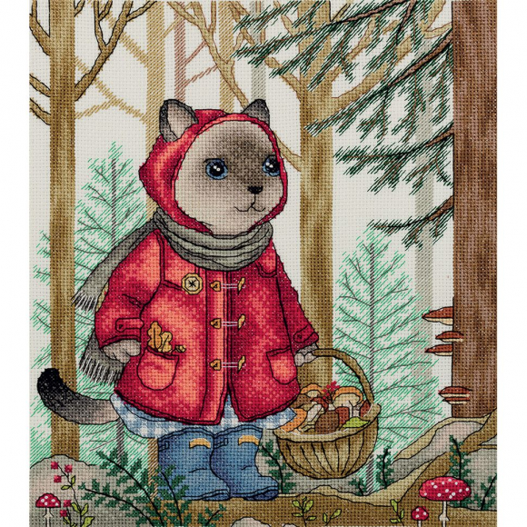 Набор для вышивания PANNA арт. VS-7110 По грибы 21,5х24 см