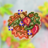 Набор для вышивания бисером MILL HILL Осенние листья 6х6 см