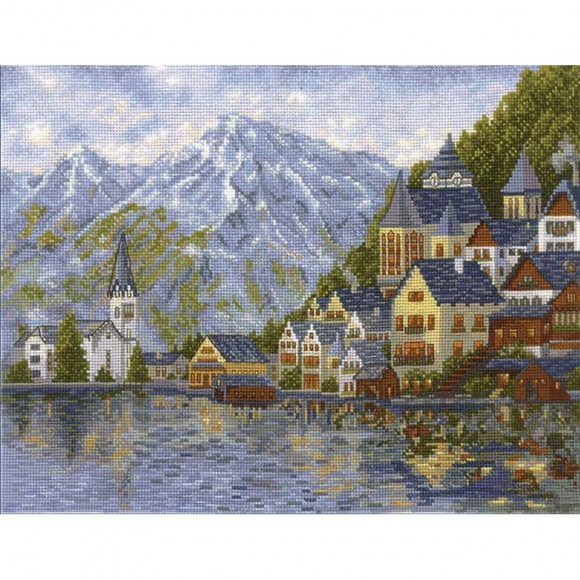 Набор для вышивания СДЕЛАЙ СВОИМИ РУКАМИ арт.Ж-03 Женевское озеро 36х27 см