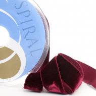 71773_Лента бархатная SAFISA, 39 мм, 10 м, цвет 30, бордо