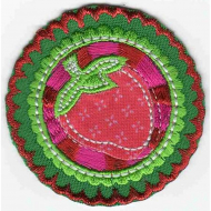 Термоаппликация HKM "Erdbeerbutton"
