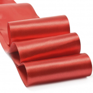 Лента атласная 100мм  цв.3091 т.красный IDEAL уп.27,4 м