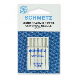 Иглы для бытовых швейных машин Schmetz стандартные 130/705H №80, уп.10 игл