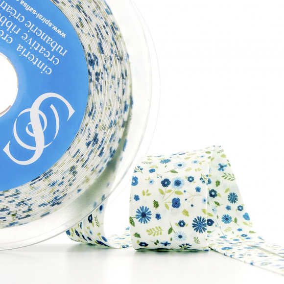 Косая бейка с рисунком SAFISA, арт.6626, 30 мм, 20 м, цвет 02 Косая бейка с рисунком SAFISA, арт.6626, 30 мм, 20 м, цвет 02