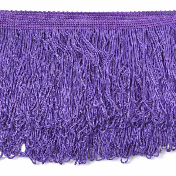 Бахрома шелковая арт.FD-10 шир.10см цв.035 фиолетовый уп.10м