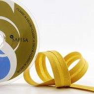 Косая бейка хлопок/полиэстер 20 мм, 25 м, цвет 54, бежево-золотистый