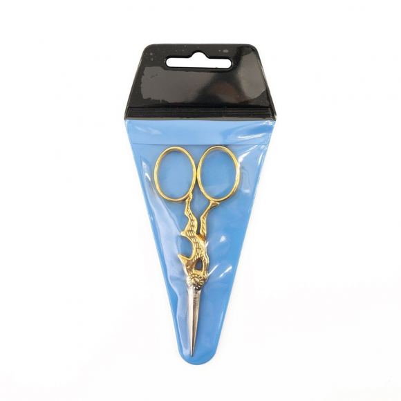 189532_Ножницы для вышивания "Кролик", цвет золотой, в чехле, 10 см