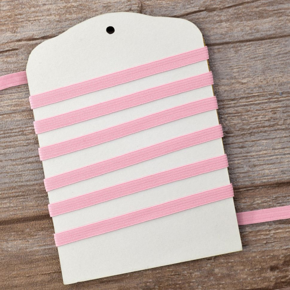 Резинка 6,6 мм, цвет розовый