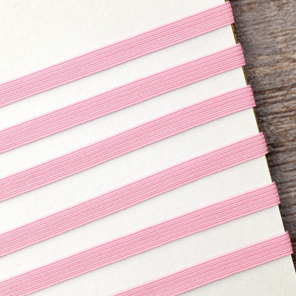 Резинка 6,6 мм, цвет розовый