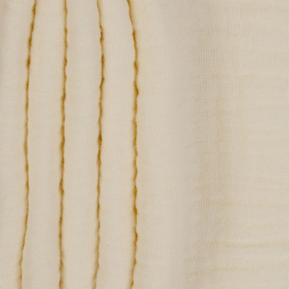 Ткань Муслин 125 г/м? 100% хлопок шир.130 см арт.TBY.Mus.24723.6 цв.06 молочный рул.25м