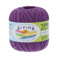 Пряжа ALPINA LENA (100% мерсеризованный хлопок) 10х50г/280м цв.43 т.сиреневый