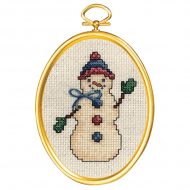 163102_Набор для вышивания "Дружелюбный снеговик"