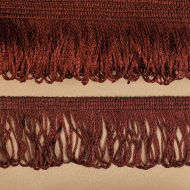Бахрома для штор арт.0390-1070 цв.6367 шир.60мм цв.коричневый уп.10м